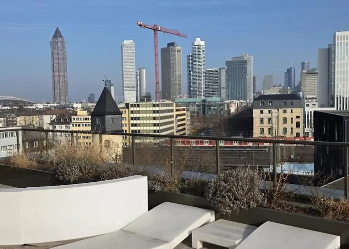Business With Skyline View With Parking Space Lägenhet Frankfurt am Main